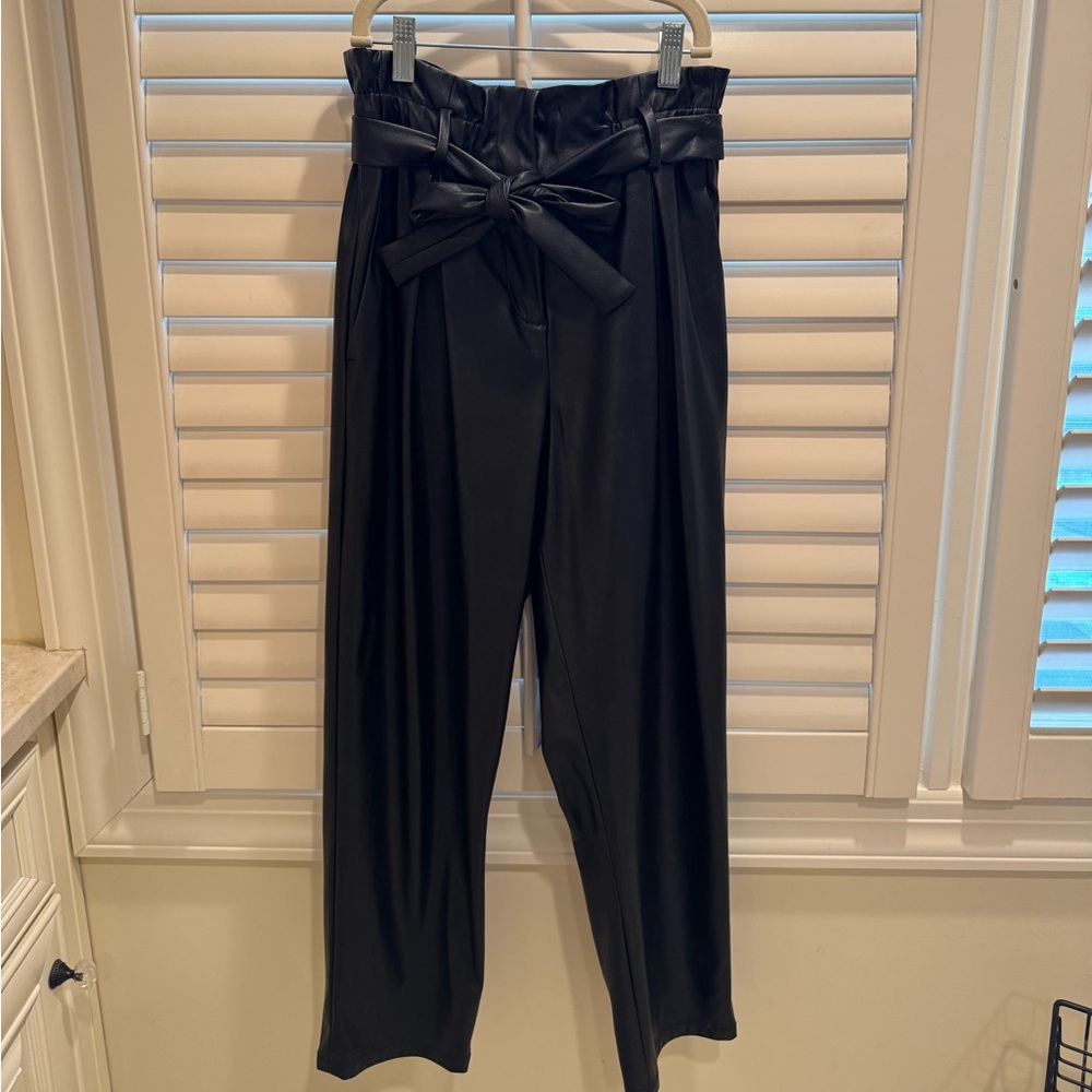 BCBG Max Azaria Faux leather pants